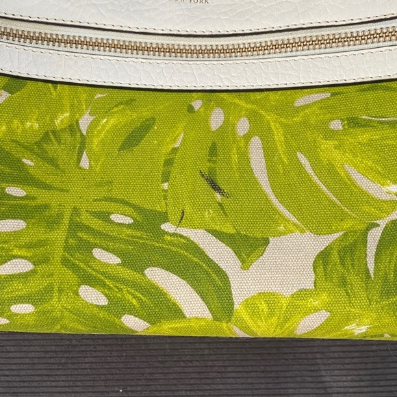 Kate Spade White and Green Satchel - Picture 9 of 12
